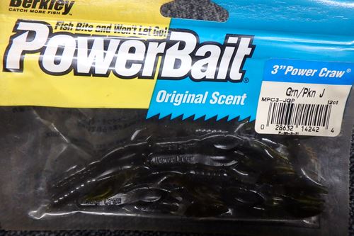 PowerBait 3`Power Craw#Grn Okn J